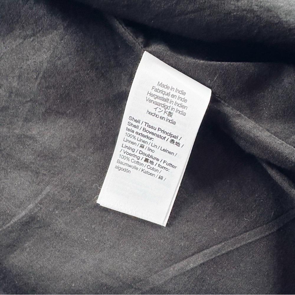 NEW J.Crew Linen Daydream Midi Dress Black - Picture 12 of 13